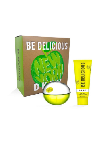 DKNY Be Delicious Eau De Parfum Vaporisateur 100ml Coffret 2 Produits pas cher